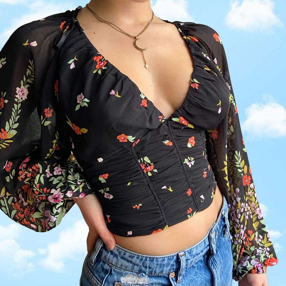 Free People Final Rose Blouse NWT